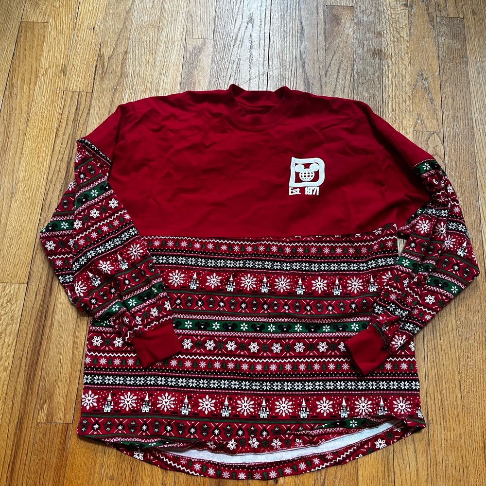 Disney Women's Festive Disney Christmas Red jersey